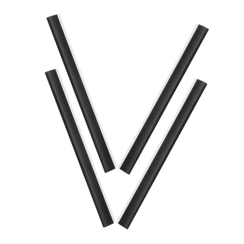 CIYODO 4 piezas Cinta de para Recogedor de Polvo de Plástico Resistente y Flexible Negras para Reemplazo Cocina y Limpieza