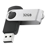 Pen drive USB 2.0 Portátil Alta Velocidade Portátil com Proteção Giratória Ideal para Fotos Vídeos PC TV Notebook e Som automotivo (32, GB)