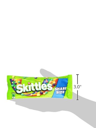 Skittles Sour Candy, 3.3 Ounce (24 Share Size Packs) #TOP6