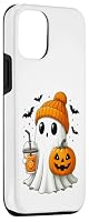 Kawaii Geist mit Kürbis und Herbst Drink Halloween Hülle für iPhone 12/12 Pro – Ansicht 3