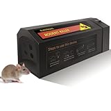 Upgraded Rodent Zapper-Electronic Rat Trap with USB Charger, Mouse Trap Killer with Anti-Escape...