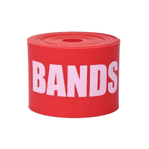 Image of A-TAPE Muscle Floss Bands (5' Ft Long X 2 inch inch Width)- Compression Bands - for Improving Movement, Increasing Circulation & Reducing Soreness (Red (Heavy))
