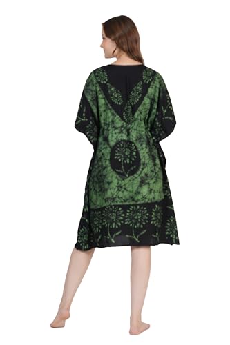 Image of Onekbhalo Women's Cotton Floral Kaftan Nighty Maxi Gown (OK Free Size)