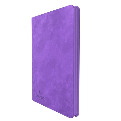 Gamegenic Zip-Up Album 18-Pocket, Organize Standard and Japanese Size Collectible Cards, Premium Card Game Protector, Holds up to 360 Cards, Ideal for Playset Collections, Purple Color
