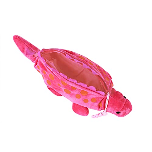 Image of Minache Women Animal Dinosaur Plush Stationery Pouch Pen Pencil Case Ladies Cosmetic Bag