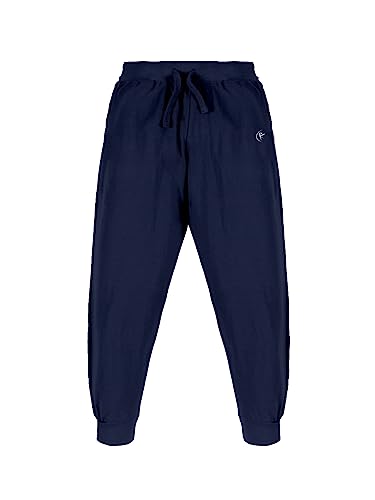 Image of KiddoPanti 100% Cotton Track Pants for Boys & Girls | Soft Single Jersey Fabric | Elastic Waist with Drawcord | Full Length with Rib Hem & Pockets | Joggers and Lowers for Kids