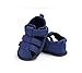 Geagodelia Niedliche Sandalen für Babys, Jungen, Leinen, weiche Sohle, Krippe, Clogs, Kleinkind, Schuhe, Blau 6-12 Monate
