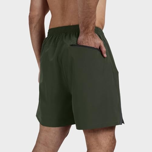 3 Pack Men's Athletic Running Shorts 5 Inch,Quick Dry Gym Workout Shorts with Zip Pockets3