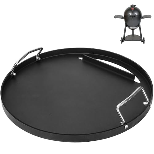19.5 Full Size Griddle Insert for Akorn Kamado Ceramic Grill Pit Boss K24 Louisiana Grills K24 Char-Griller 16620 BBQ Flat Top Griddle for Char-Griller Akorn E16620 E56720 6719 6520 6020 16820