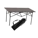 Menolana Folding Camping Table 2 to4 Persons Stable Foldable Easy to Set up Side Table for Tailgating Backyard Picnics Bbqs Camping, Silvery
