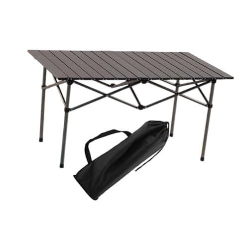 Menolana Folding Camping Table 2 to4 Persons Stable Foldable Easy to Set up Side Table for Tailgating Backyard Picnics Bbqs Camping, Silvery