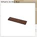 Bosreroy 11.8 X 3.1 X 0.6 in Walnut Wood Palm Rest for 60% Keyboard, Sloped Ergonomic Edge, Solid Build, Hand Polished, Desk Decor