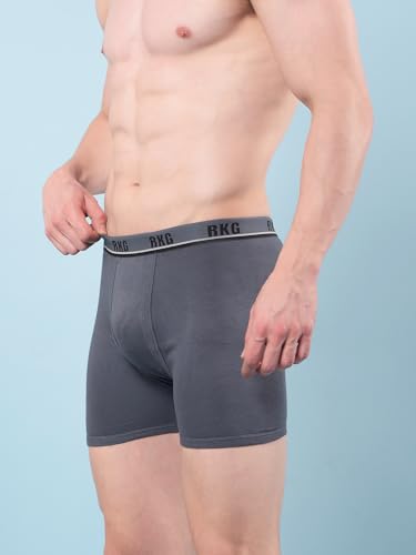Image of RKG Men's Cotton Trunks Soft & Breathable Innerwear | Comfortable Stretch Fit Everyday Underwear | Durable Elastic Waistband | from Dollar Brand