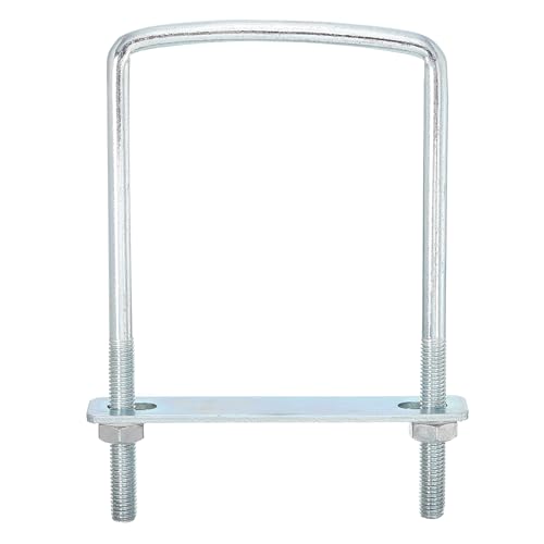 Boulon en U carré 102 mm zingué haute résistance avec plaques et écrous