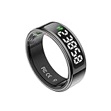2one Anillo Inteligente, Smart Ring Resistente al Agua hasta 1 ATM, con Pantalla de Seguimiento de la Salud y Botón...