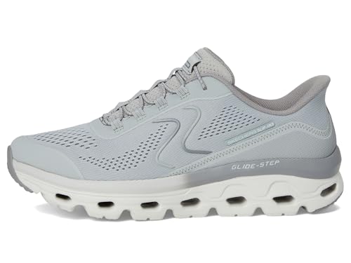 Skechers Glide Step Sole Hands Free Slip-INS, LTGY, 11