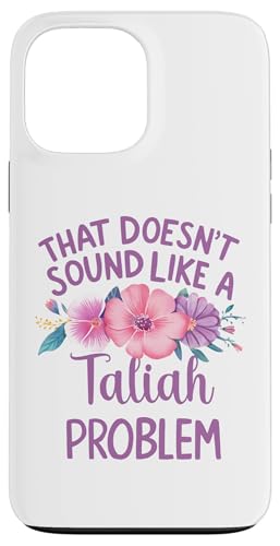 Taliah Personalized Cute Flower Girls Taliah Name スマホケース iPhone 13 Pro Max 用