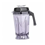 2,5-Liter-Mixbehälter, Transparenter Lebensmittel-Rührbecher Mit Messer Und Deckel, For Ersatzteil-Ersatz Des Oberen Sitzbecherbehälters Des Mixers