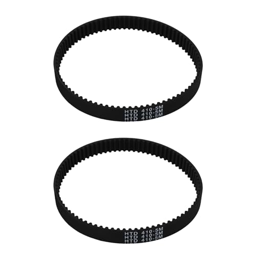 ECSiNG 2x Rubber Timing Belt HTD-5M 82 Teeth Pitch 410mmx15mmx3.6mm Suitable for Transmission Gear Drive