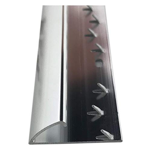 Flooring Online UK Single Edge Carpet Metal Door Bar Trim - Silver