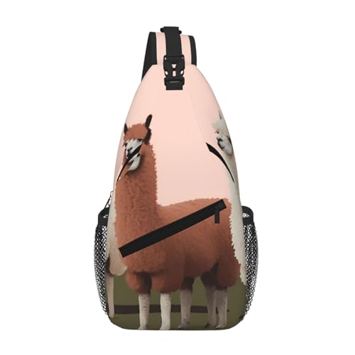 Mochila Sling Casual para Hombre y Mujer Negra miniatura 1