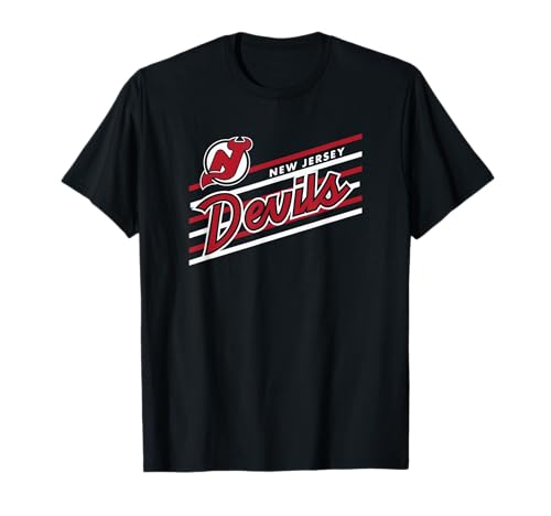 New Jersey Devils Retro Performer Black Officially Licensed T-Shirt