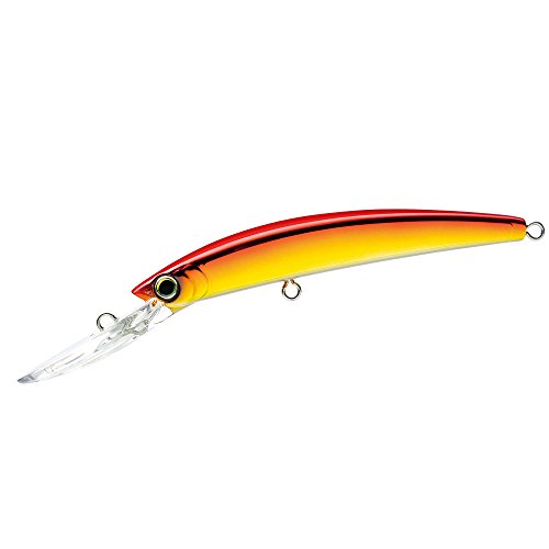 Yo-Zuri Crystal Minnow Deep Diver Floating Lure, Gold/Red, 3-1/2"