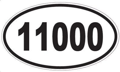 Amazon.com - US Decal, Inc. Number 11000 Oval Sticker