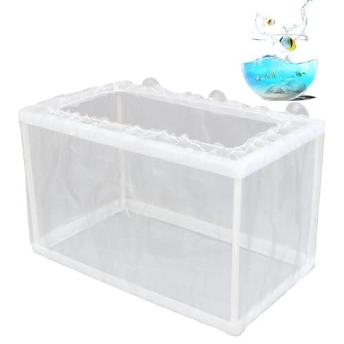 Fisch Züchter Box - Fisch Schlüpfen Laichkasten Aquarium Zuchtbox | Frittierschutz Fisch Brutkasten Isolationsbox mit Saugnäpfen, Multifunktionale Zucht Inkubator Box, Fisch Laichraum