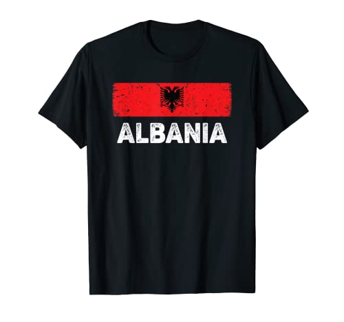 Albania Red & Black Flag Albanian Eagle Camiseta