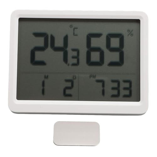 Feuchtigkeitsmesser, LCD-Temperaturmesser, Thermometer und Hygrometer für den Innenbereich, digital, professionelle Überwachung in Echtzeit auf großem Display von 4 Zoll, Ausdrucksdesign