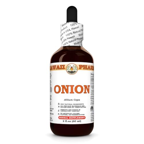 Onion (Allium Cepa) Dry Bulb Tincture, All Natural, Vegan, Pure Liquid Extract - 2 fl.oz