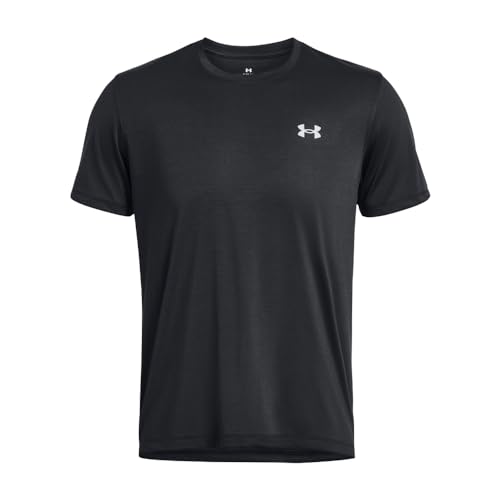 Under Armour Men's UA Launch Tee, Lightweight Men's Running T-Shirt, Sweat-Wicking Sports Top, Quick-Drying Men's Gym Top Black