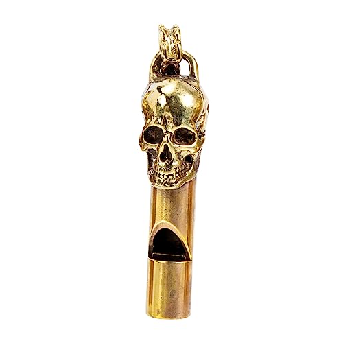 Silbato de árbitro cobre modelo calavera miniatura 1