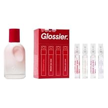 Glossier Skin-Scent Layering Duo - You Mini Wardrobe Fragrance Set 1.5ml x4, You Eau de Parfum 50ml, Buildable Musky Warm Signature Scent for Everyday Wear