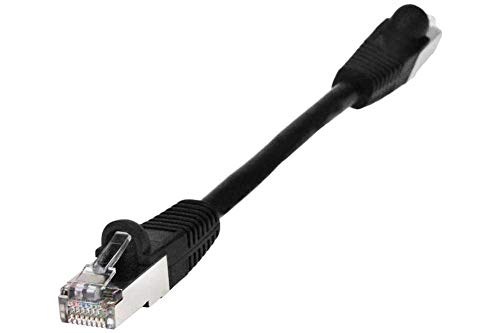 Cable de red SF Cable Cat5e STP 0.5ft Negro miniatura 5