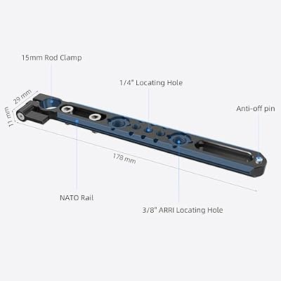 Nitze NATO Rail with 15mm Rod Clamp (7/178 mm) - N49-NC7