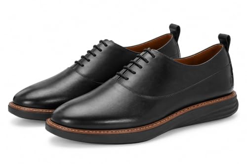 Image of Legwork Crossover Oxfords 2.0 - Italian Leather Hybrid Dress Shoes with Extralight Rubber Outsole | Ultra-Lightweight & Comfortable Oxford Wingtip | All Elegance