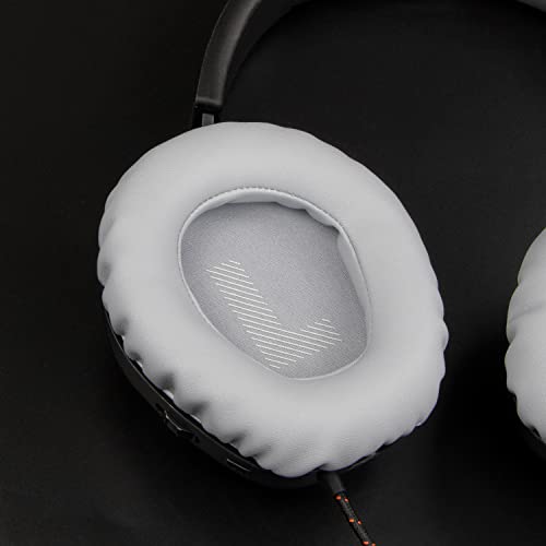 Image of SOULWIT Professional Replacement Earpads Cushions for JBL Quantum 100 /100X /100P /100M2 (Q100 /Q100X /Q100P /Q100M2), Quantum 350 (Q350) Headphones, Ear Pads with Softer Protein Leather - Grey