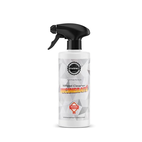 Limpiador de Ruedas Infinity Wax Incinerate de 500 ml, alcalino y sin ácido para Llantas y Llantas. Limpieza intensiva sin Contacto. Producto Favorito para el Cuidado del Coche en el Reino Unido.