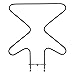 Produktbild Original Amica Heizkörper unten für Backofen - 8031256
