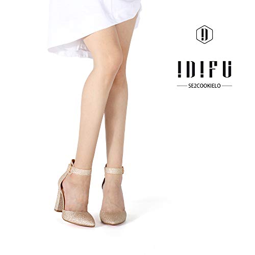IDIFU-Womens-IN4-Pedazo-High-Block-Heels-Pumps-Pointed-Closed-Toe-Ankle-Strap-Dress-Wedding-Shoes