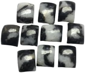 Natural White Buffalo Rectangle Cabochon Loose Gemstones for Jewlery Making