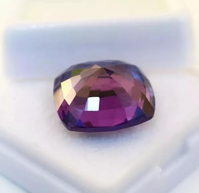 10.30 Ct Natural Flawless Russian Color Changing Alexandrite Cushion Gemstone for Jewelry Making