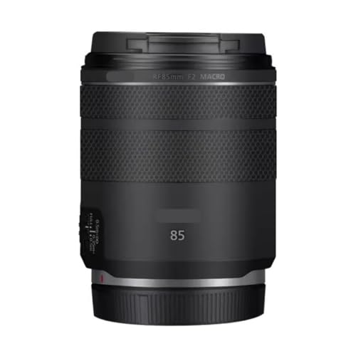 Autocollant objectif Canon RF 85mm F2 vinyle noir mat