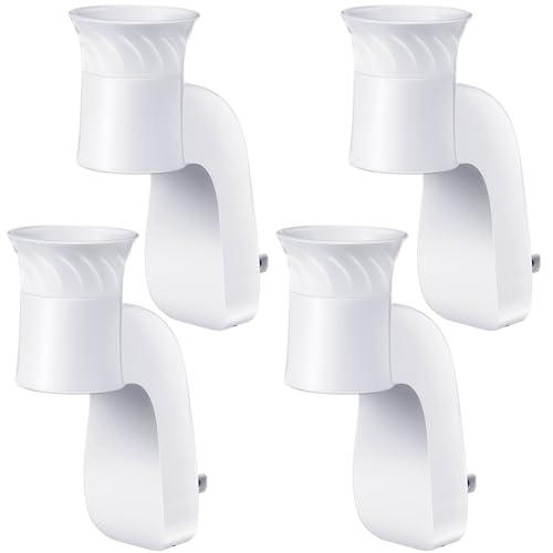 4 Pack Wall Fragrance Plug in Compatible with Bath and Body Works WallFlower Fragrances, ETL Certified, Rotatable, Precise Scent Control Fragrance Diffuser Plug for Home, Office (White)