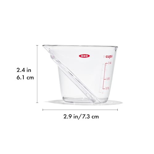 OXO Good Grips Angled Measuring Cup, Mini, Clear