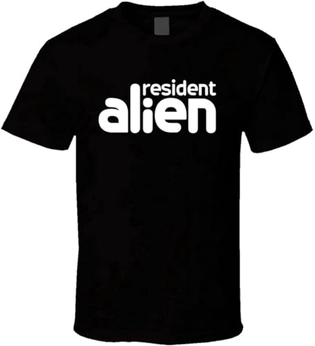 Resident Alien Tv Show Fan T Shirt Mens Plain T Shirts Black M