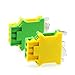 DWFSKZKV Din Rail Mount Ground Screw Terminal Block USLKG16 Electrical Wire Connectors UK16N Earth morsettiera cable 6AWG 16mm2(1pcs)