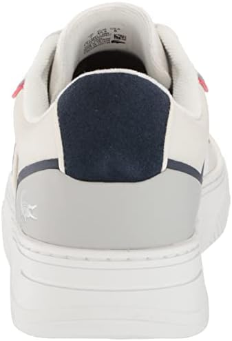 Lacoste Men's L001 Sneaker, White/Navy/RED, 8.5 | Image 2